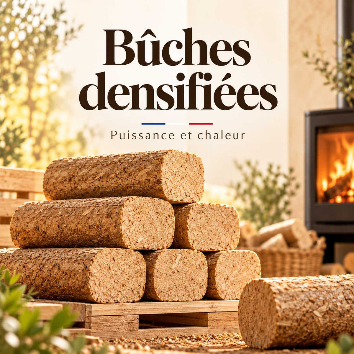Bûches densifiées