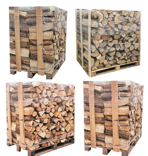4 palettes (2 chêne blanc + 2 hêtre/charme) – bûches de 40 cm josso-sarl-electro